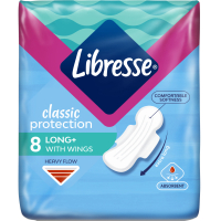 Гігієнічні прокладки Libresse Classic Protection Long 8 шт. (7322541233512)