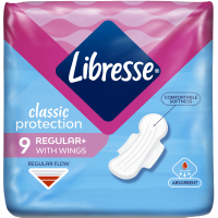 Гігієнічні прокладки Libresse Classic Protection Regular 9 шт. (7322541233390)