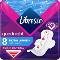 Гігієнічні прокладки Libresse Ultra Goodnight Large 8 шт. (7322540960235)
