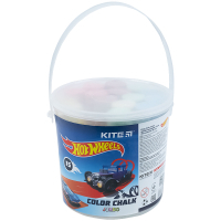Крейда Kite кольорова Jumbo Hot Wheels, 15 шт. у відерці (HW21-074)