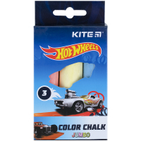 Крейда Kite кольорова Jumbo Hot Wheels, 3 кольори (HW21-077)