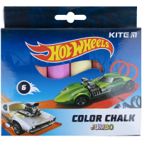 Крейда Kite кольорова Jumbo Hot Wheels, 6 кольорів (HW21-073)