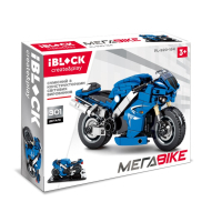 Конструктор iBlock Мега Bike Спортивний мотоцикл синій (PL-920-184)