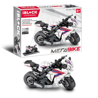 Конструктор iBlock Мега Bike Спортивний мотоцикл білий (PL-920-188)