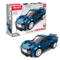 Конструктор iBlock Мульті models Машинка темно-синя (PL-920-31)