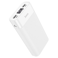 Батарея універсальна Hoco 20000mAh Input:Type-C/Micro-USB/Lightning, Output:USB-A*2(2A Max), White (J59A / 00000091712)