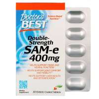 Амінокислота Doctor's Best SAM-e (S-Аденозілметіонін) 400мг, 30 таблеток (DRB-00151)