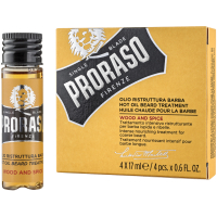 Олія для догляду за бородою Proraso Wood & Spice розігріваюча 4 x 17 мл (8004395001798)