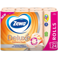 Туалетний папір Zewa Deluxe Персик 3 шари 24 рулони (7322541171814)