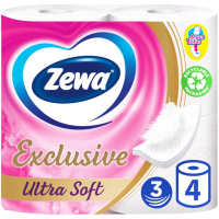 Туалетний папір Zewa Exclusive Ultra Soft 4 шари 4 рулони (7322541188546)