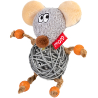 Іграшка для котів GiGwi Catch&Scratch Миша з дзвіночком 8 см (2300)