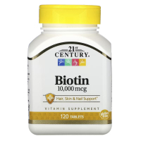 Вітамін 21st Century Біотин, 10000 мкг, Biotin, 120 капсул (CEN-27757)