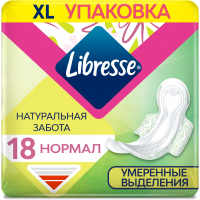 Гігієнічні прокладки Libresse Натуральна турбота Нормал 18 шт. (7322541344997)