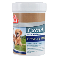 Таблетки для тварин 8in1 Excel Brewers Yeast Пивні дріжджі 260 шт (4048422108603)