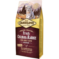 Сухий корм для кішок Carnilove Fresh Chicken and Rabbit for Adult cats 6 кг (8595602527410)