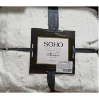 Плед Soho флісовий 200x230 см Pattern Білий (смужка) (1015К)