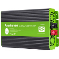 Автомобільний інвертор EnerGenie 12V/230V 2000W (4000W peak power) чиста синусоїда (EG-PWC-PS2000-01)