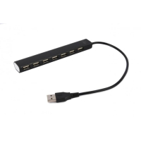 Концентратор Gembird 7 x USB 2.0 black (UHB-U2P7-04)