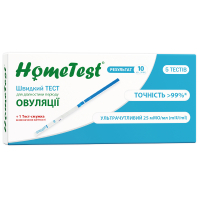 Тест на овуляцію HomeTest 5 шт. + для визначення вагітності 1 шт. (7640162329682)