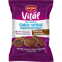 Дитяче печиво Detki Vital з високим вмістом клітковини зі смаком какао 180 г (5997380360334)