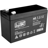 Батарея до ДБЖ MegaBat MB7.2-12 AGM 12V 7.2Ah (MB7.2-12)