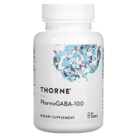 Амінокислота Thorne Research GABA (Гамма-аміномасляна кислота) 100 мг, Pharma GABA-100, 60 капс (THR-65201)