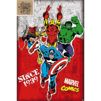 Стікер-наклейка ABYstyle Постер Marvel 