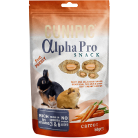 Ласощі для гризунів Cunipic Alpha Pro морквяні подушечки з ягідною начинкою 50 г (8437013149631)