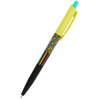 Ручка кулькова Axent автоматична Neon mosaic, синя (AB1090-26-A)