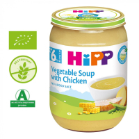 Дитяче пюре HiPP Овощной суп с курицей 190 гр (1999016)