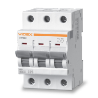 Автоматичний вимикач Videx RS6 RESIST 3п 25А 6кА С (VF-RS6-AV3C25)
