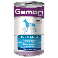 Консерви для собак Gemon Dog Wet Maxi Adult шматочки з тунцем 1.25 кг (8009470387934)