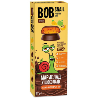 Мармелад Bob Snail Равлик Боб Яблуко Манго Гарбуз Чіа в молочному шоколаді 27 г (4820219341239)