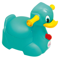 Горщик Ok Baby Quack з ручками для безпеки дитини, бірюзовий (37077230)