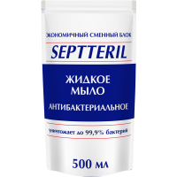 Рідке мило Septteril Антибактеріальне дой-пак 500 мл (4820168432811)