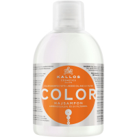 Шампунь Kallos Cosmetics Color для фарбованого волосся з лляною олією та УФ фільтром 1000 мл (5998889508425)