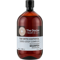 Шампунь The Doctor Health & Care Tar With Ichthyol + Sebo-Stop Complex Дьогтьовий з іхтіолом 946 мл (8588006041699)