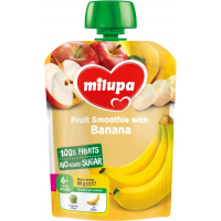 Дитяче пюре Milupa Яблуко та банан з 6 місяців 80 г (6438091403563)