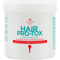 Маска для волосся Kallos Cosmetics Hair Pro-Tox Відновлювальна з кератином, колагеном і гіалуроновою кислотою 500 мл (5998889511500)