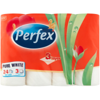 Туалетний папір Perfex Pure White 3 шари 24 рулони (8606102287039)