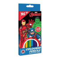Олівці кольорові Yes Marvel.Avengers 12 кольорів (290664)