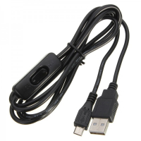 Додаткове обладнання до промислового ПК Raspberry кабель USB Type C з вимикачем, 1.5м для Pi 4B (RA607)