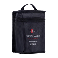 Художній маркер Santi набір 24 шт спиртові, у сумці (390598)
