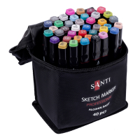 Художній маркер Santi набір 40 шт спиртові, у сумці (390599)
