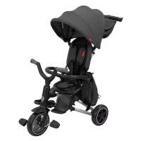 Дитячий велосипед QPlay Nova Rubber Black складаний триколісний дитячий без сумки (S700BlackRubber)
