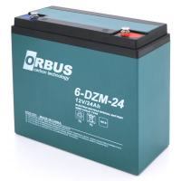 Батарея до ДБЖ Orbus 6-DZM-24 AGM 12V 24Ah (6-DZM-24)