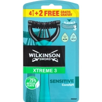 Бритва Wilkinson Sword Xtreme 3 Sensitive 4+2 шт. (4027800010707)