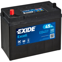 Акумулятор автомобільний EXIDE EXCELL 45Ah ASIA (+/-) ТК (330EN) (EB457)