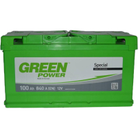 Акумулятор автомобільний GREEN POWER Standart 100Ah Ев (-/+) (840EN) (22364)