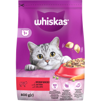 Сухий корм для кішок Whiskas з яловичиною 800 г (5998749144145)